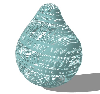 商业街广场夜景创意雕塑灯su模型下载